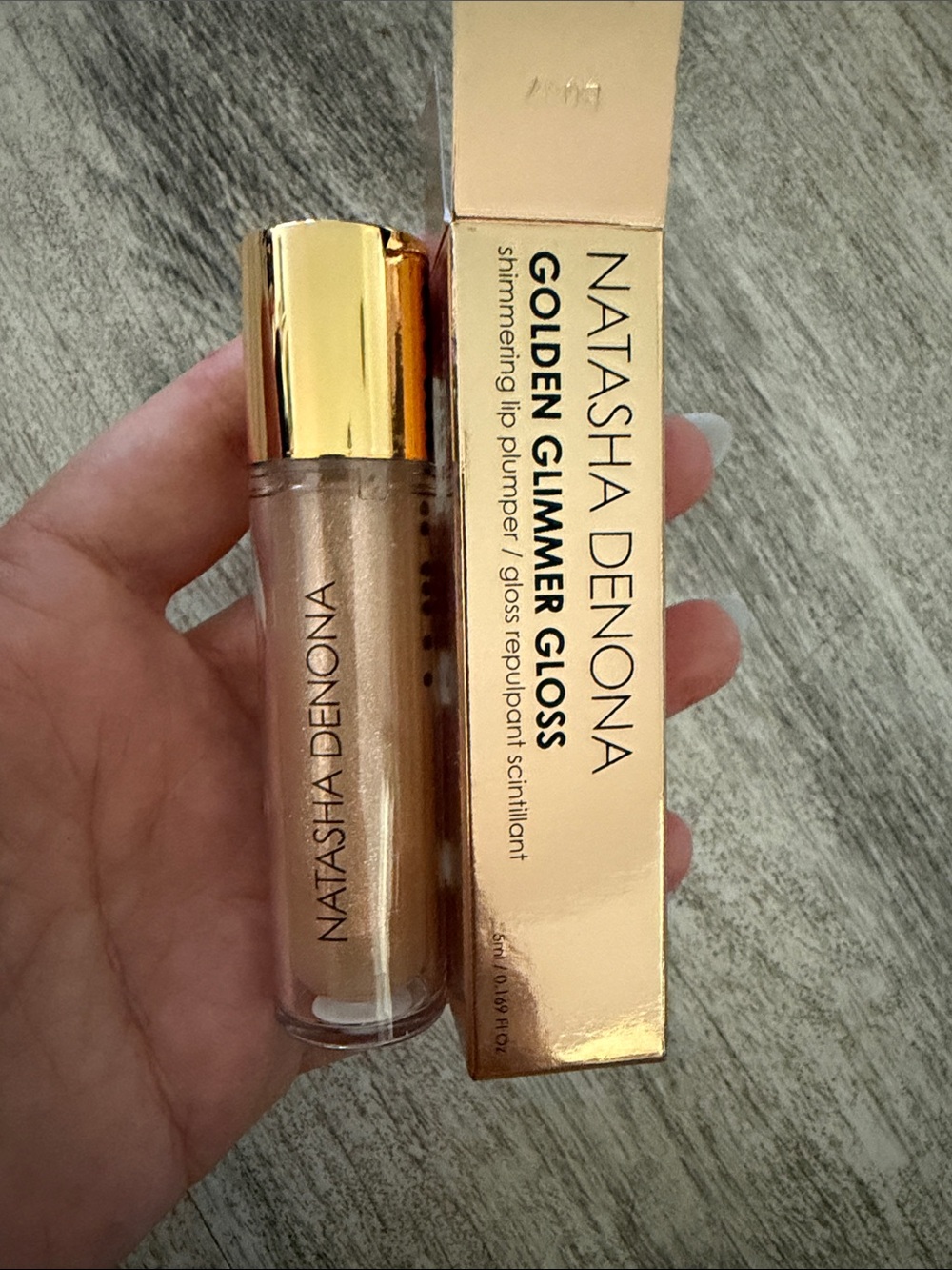 Natasha Denona Golden Glimmer Gloss - Shimmery Gold Champagne